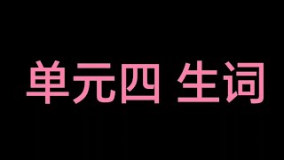 单元四 生词