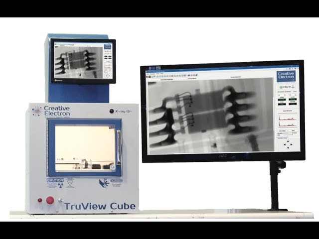 he all new TruView Cube x-ray inspection system comes equiped with a powerful 80kV x-ray source and a high resolution 4