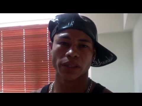 Boxeador nicaragüense Eusebio "El Cascabel" Osejo previo a su duelo con René Alvarado. Nicaragua