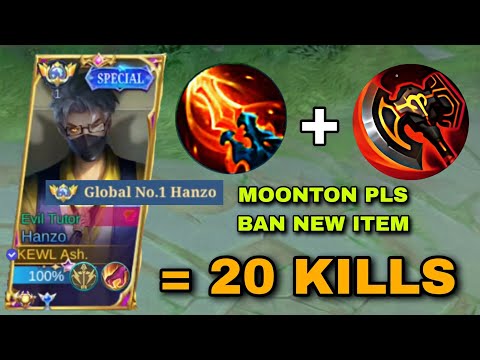 WTF DAMAGE! 😱 HANZO ONE HIT BUILD IS FINALLY HERE! (Hanzo Best Build And Emblem )