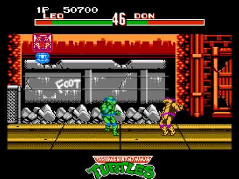 Teenage Mutant Ninja Turtles - Tournament Fighters Walkthrough NES HD 1080p