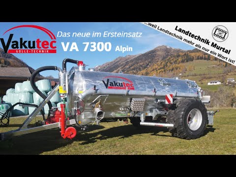 The new product in its first use: VakuTec VA7300 Alpin | Landtechnik Murtal