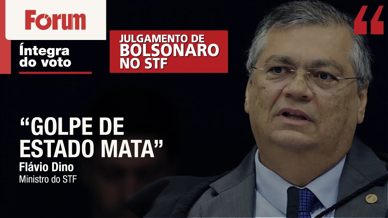 Íntegra do voto histórico de Flávio Dino no julgamento de Bolsonaro no STF