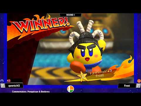 qwertz143 (Bell/Beetle) vs Frost (Whip/Wrestler) - Kirby Fighters India Tournament #18
