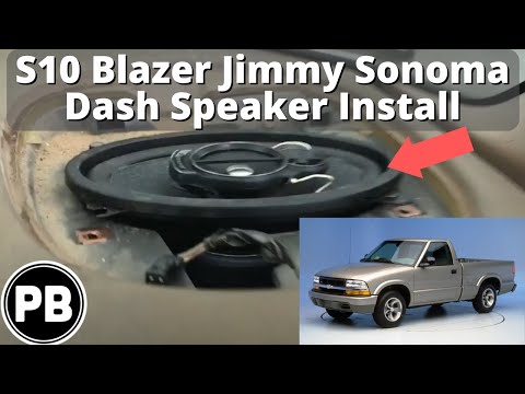 1998 - 2004 Chevy S10 Blazer Jimmy Sonoma Dash Speaker Install
