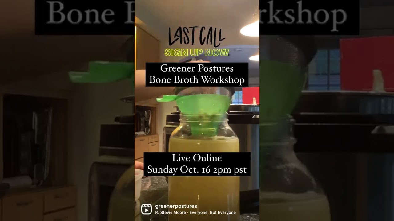 Greener Postures Bone Broth Workshop