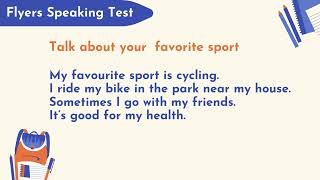 Flyers speaking test - favorite sport