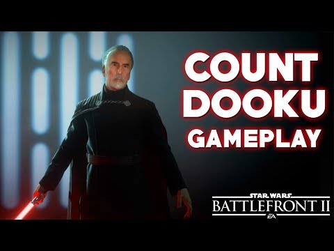 COUNT DOOKU Gameplay In Star Wars Battlefront 2