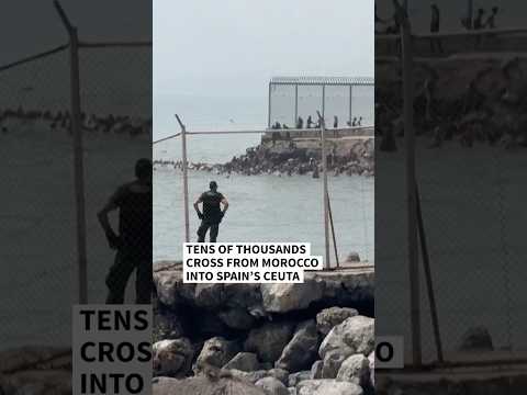Video Thumbnail: Tens of thousands cross from Morocco into Spain’s Ceuta | AFP