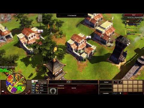 Age of Empires III  The Asian Dynasties | 3 vs 3 Andes XIII NR40 Total War/Eco Bad (FULL DEFENSE)