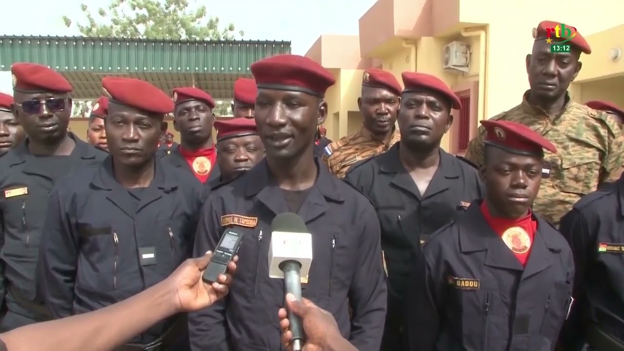 Le Commandant de la 17e Compagnie d’Incendie de Saba, le Lieutenant W. T. Tapsoba prend les rênes