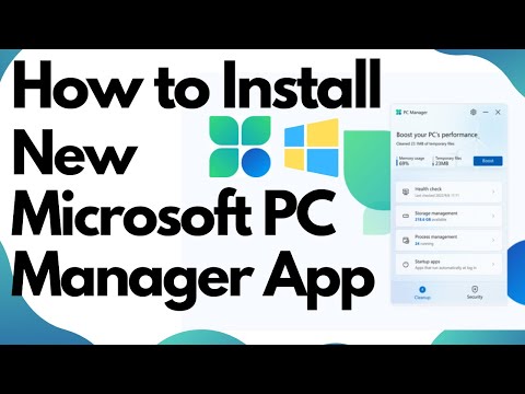 How To Install New Microsoft PC Manager App | Boost Your  PC microsoft pc manager app windows