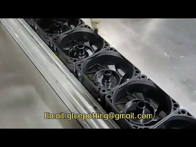 epoxy dispensing machines AB resin dosing machines Cooling fan motor coil glue fillng machine