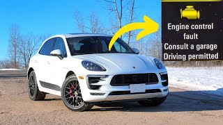 “Engine control fault” warning in the Porsche Macan