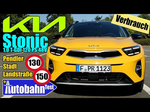 Real-Verbrauch Kia Stonic 1.0 T-GDI DCT7 48V (120 PS) - Pendler Stadt Land Autobahn WLTP Berechnung