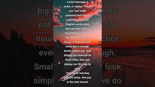 Small Things That Make a Big Difference - A1 Level - English Listening & Speaking Practice