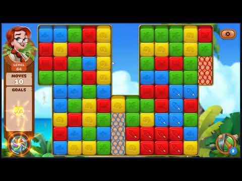 Lost Island Blast Adventure Level 64 - NO BOOSTERS 🏝️ | SKILLGAMING ✔️