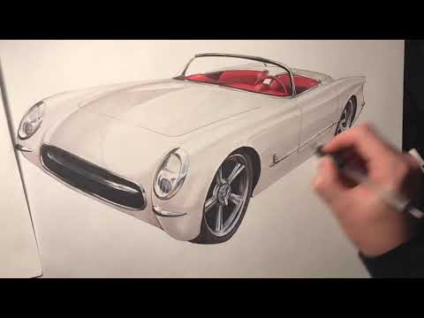 Kindig 1953 Corvette CF1 Vin 001 - Rendering