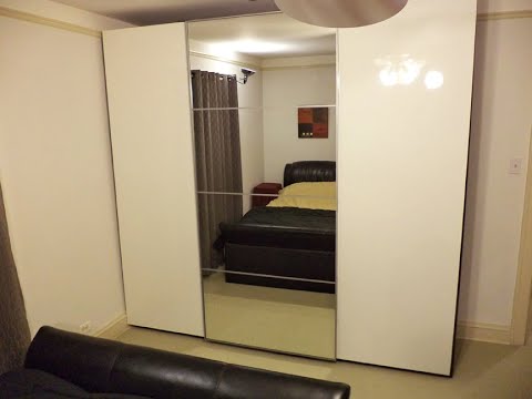 3 Sliding Doors IKEA - Hack Pax Wardrobe Closet 30"+40"+30"