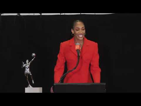 A’ja Wilson speaks after unanimous vote makes her the WNBA’s MVP
