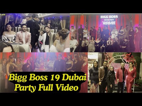 Bigg Boss 19 Dubai Party Full Video: Gaurav Tanya Farhana Amaal Abhishek  Mridul Pranit full Masti