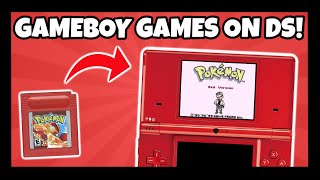 How to play GameBoy and GameBoy Color games on DS!