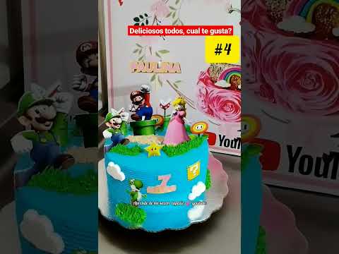MARIO BROS CAKES, Pasteles de Mario Bros, trabajos de la semana #cakes #delicious #pastel #shorts