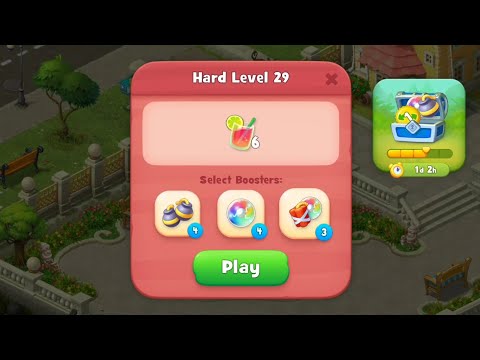 Gardenscapes Level 29 no boosters | F2P (ANDROID, IOS) 4K