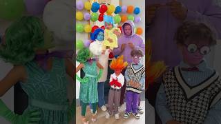 introducing riley’s emotions 🟡🔵🔴🟢🟣 #halloweencostume #insideout2 #familycostume #costumereveal