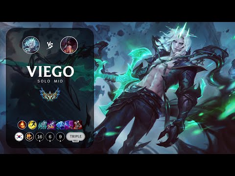 Viego Mid vs Akali - KR Challenger Patch 12.21