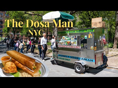 Eating Dosas from the Famous Dosa Man in NYC