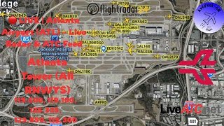 🔴 LIVE | Atlanta Airport (ATL) – Live Radar &amp; ATC Feed | by AvGreek-GR