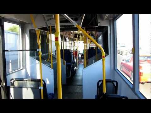 Sydney Buses Volvo B12 artic onto the freeway