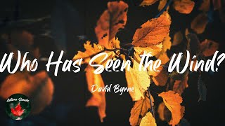 David Byrne - Who Has Seen the Wind? (Lyric video)