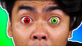 I Tried Colored Contacts For The First Time! ~ Guava Juice