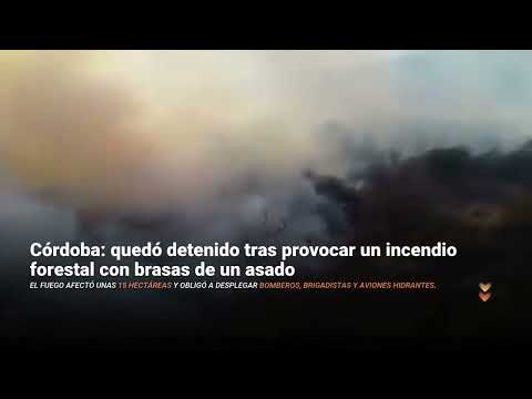 🔥 Un hombre fue detenido en Charbonier, Córdoba, acusado de haber iniciado un incendio forestal…