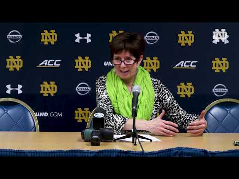 @ndwbb | Post-Game Press Conference vs. NC State (2020)
