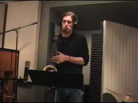 Christian Anderson playing sax