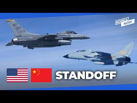 U.S. and Chinese fighter jets face off near the Korean Peninsula