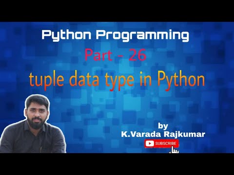 Python Programming Part 26 Tuple Data Type In Python