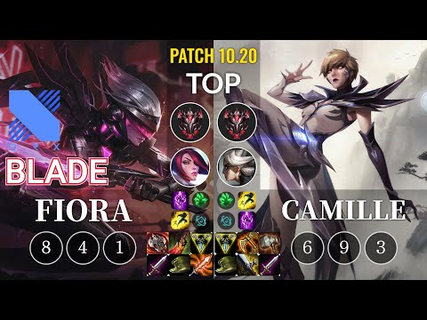 DRX Blade Fiora vs Camille Top - KR Patch 10.20