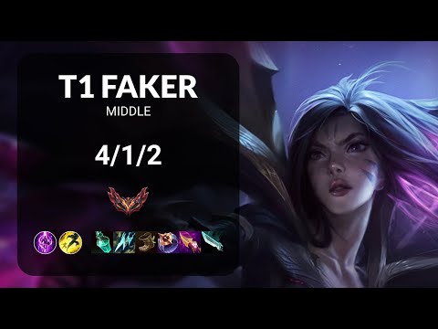 T1 Faker Kai'Sa vs LeBlanc MIDDLE - KR GRANDMASTER Patch 13.12