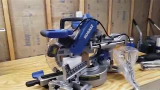 Kobalt 10"  Miter Saw Unboxing, Review, and Demo