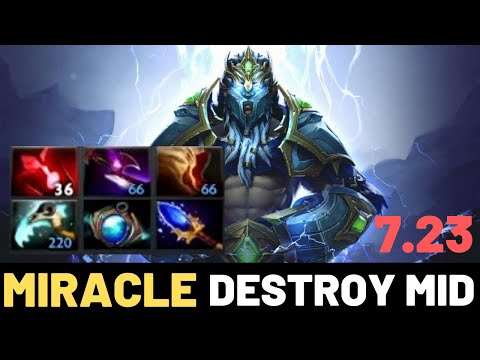 MIRACLE [Zeus] 100% Counter Pick Destroy Kunkka Mid Lane 7.23 Dota 2