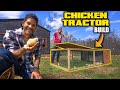 DIY 1 HOUR Chicken Tractor Build for $25 / Meat Birds / Farm & Ranch Projects