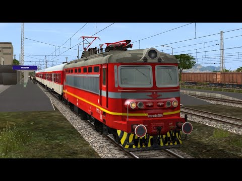 Trainz 12: Mezdra - Brusartsi with regional train and locomotive 44 099