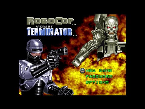 RoboCop Versus The Terminator. [SNES]. 1CC. Playthrough 60Fps.