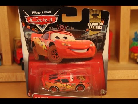Mattel Disney Cars 2015 Road Repair Lightning McQueen Video