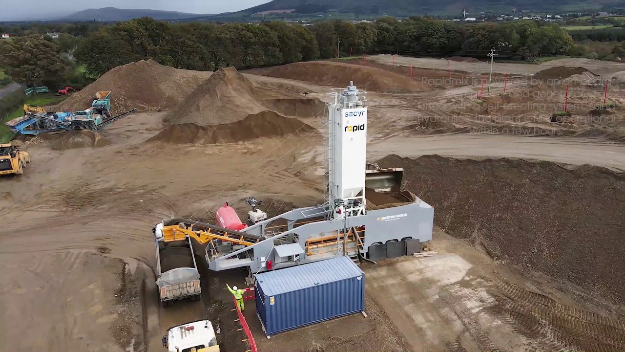 Rapidmix Mobile Continuous Mixing Plant on A6 Scheme project