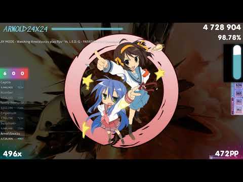 Arnold24x24 | Ryu* Vs. L.E.D.-G - PARADISE LOST [Another] +HDDT 97.54% | 2nd DT FC {#1 567pp} - osu!